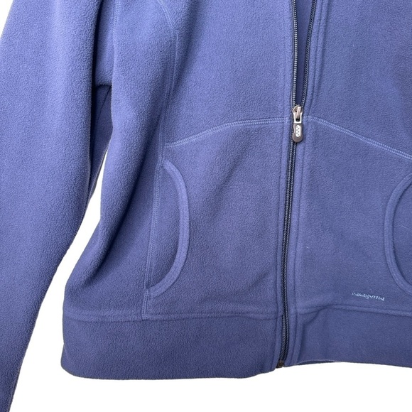 PATAGONIA Hooded Zip Front Fleece Jacket Size Medium in Dusty Blue - Picture 5 of 12